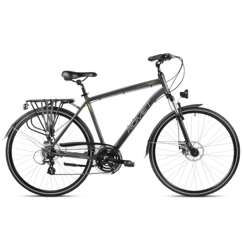 Velosipēds ROMET Wagant 2, tumši pelēks/dzeltens (XL)
