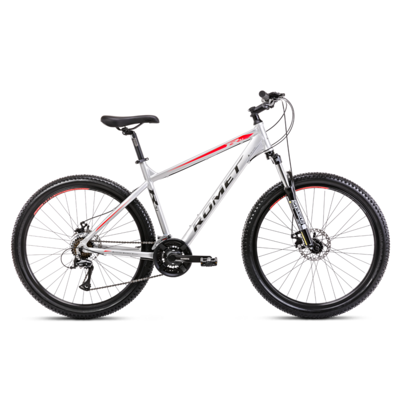 Velosipēds ROMET Rambler R7.1, 27.5" sudrabaini sarkans (L)