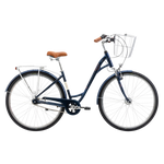 Velosipēds ROMET Art Deco Lux, ar priekšējo grozu, zils (M)