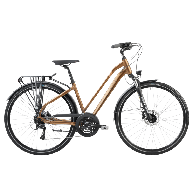 Sieviešu velosipēds ROMET Gazela 6, brūns-melns (L)