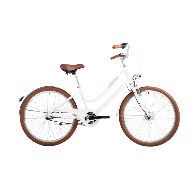 Meiteņu velosipēds ROMET Panda 2, 24" balti bēšs