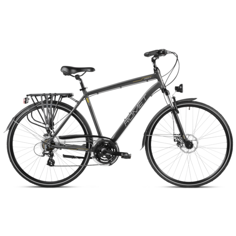 Vīriešu velosipēds ROMET Wagant 2, grafīta/zelta krāsā (XL)