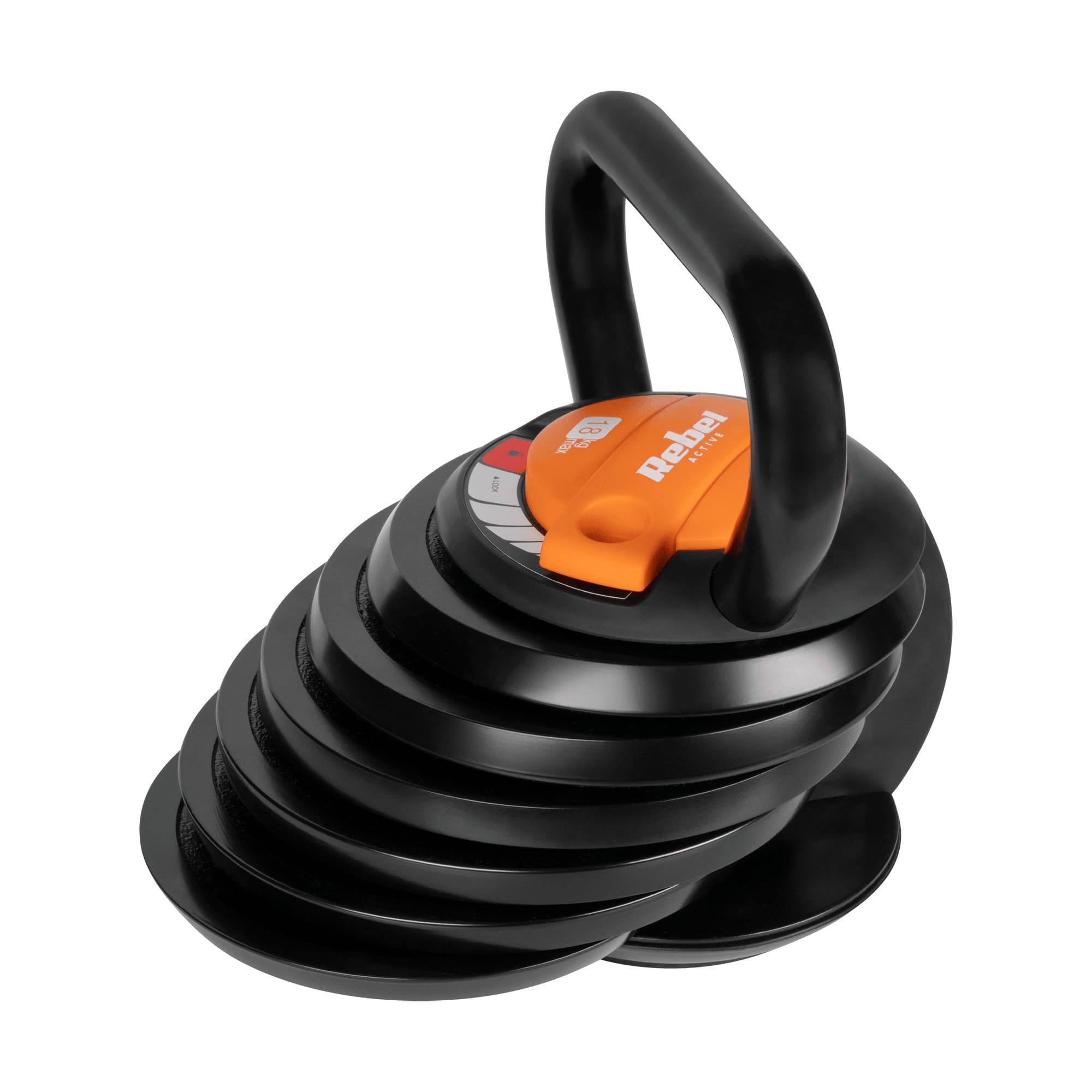 Čuguna svaru bumba, regulējama 9kg, REBEL ACTIVE