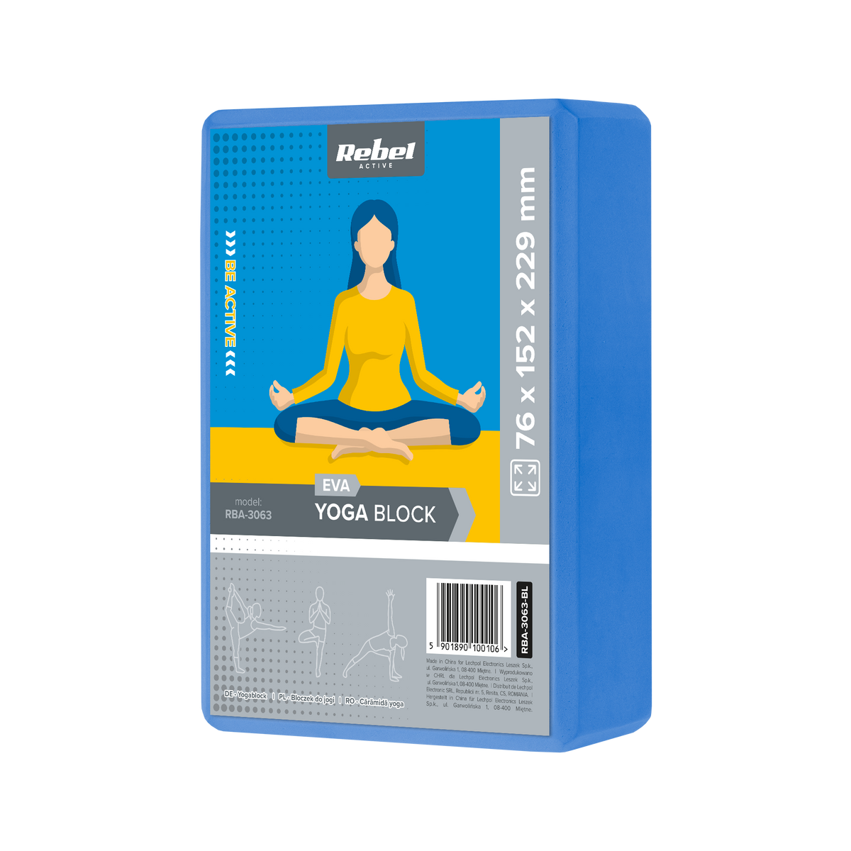Rebel Active EVA putu jogas bloks 120g, zils