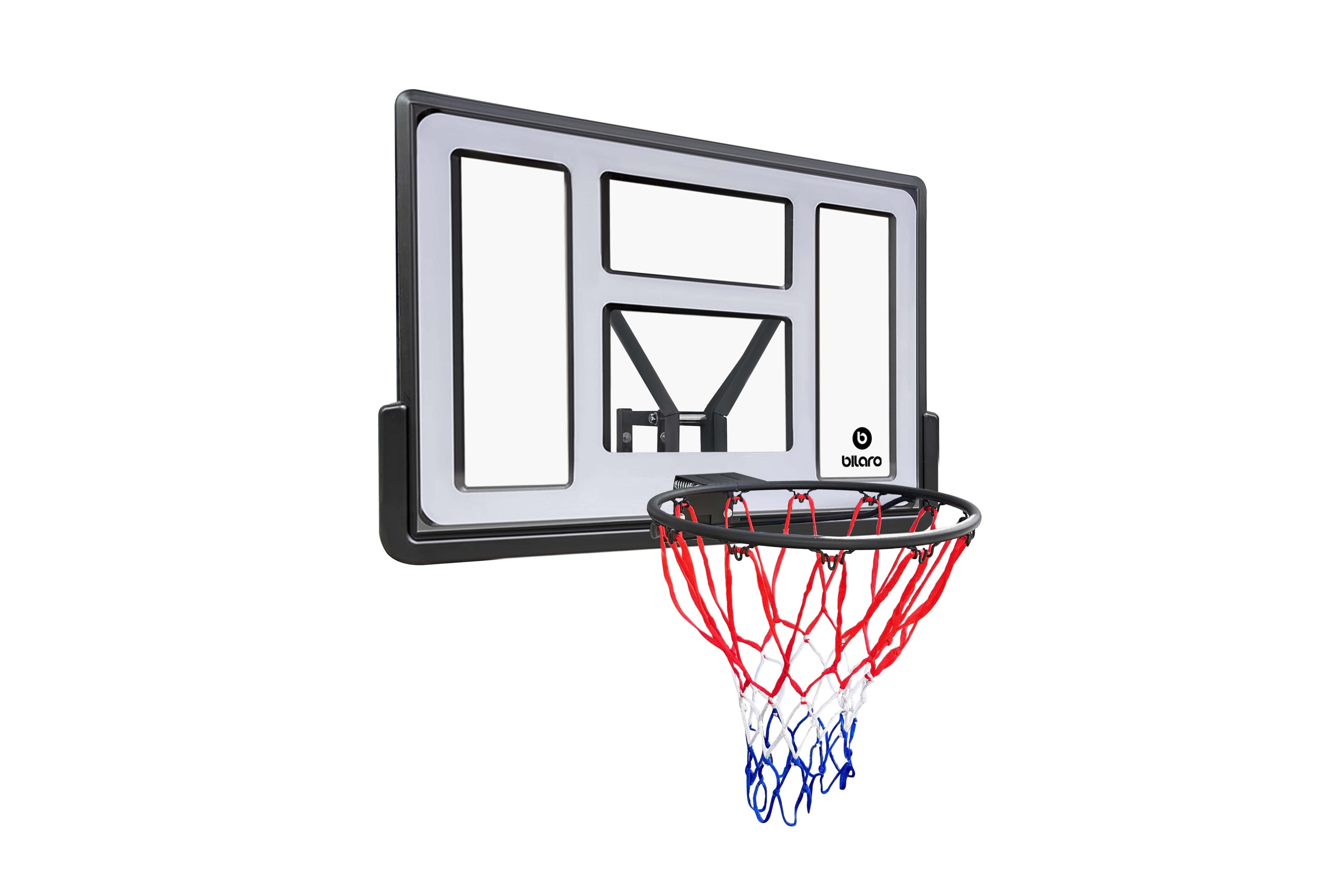 Basketbola vairogs Bilaro Utah 110x75cm, ar grozu un tīklu