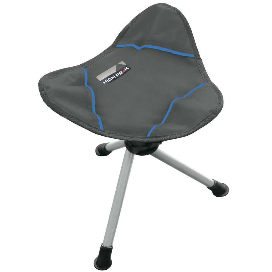 High Peak Tarifa 3-Leg Stool saliekamais tērauda krēsls/trijkājis (44143)