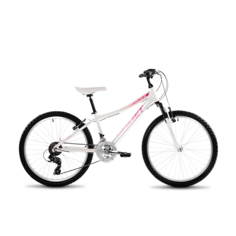 Bērnu velosipēds ROMET Jolene 24, balts-rozā