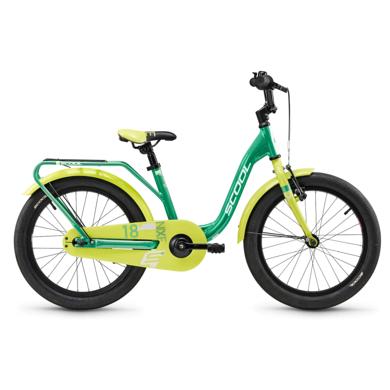Bērnu velosipēds S´COOL niXe, 18" Green/Lime