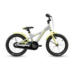Bērnu velosipēds S´COOL XXlite, 16" sudraba/laima