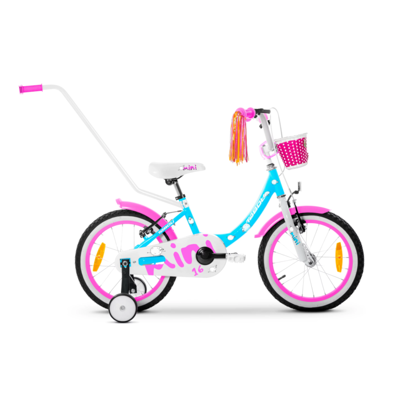 Bērnu velosipēds TABOU Mini 12, zili rozā