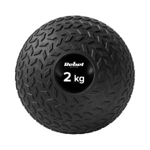 Maza medicīnas bumba rehabilitācijas vingrinājumiem Slam Ball 23cm 2kg, REBEL ACTIVE