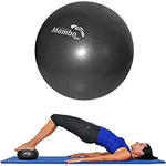 Pilates bumba mīksta, pārvalka bumba 21-23 cm, melna
