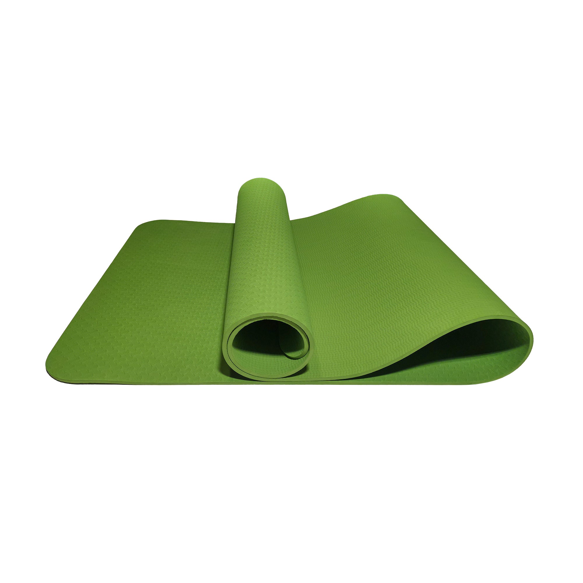 Vingrošanas / Jogas paklājiņš TPE ar zīmējumu KP-188 Green