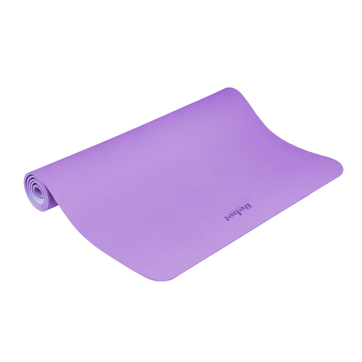 Vingrošanas paklājiņš jogai, pilates, fitnesam, 200x115cm, biezums 1cm, TPE materiāls, violets, REBEL ACTIVE
