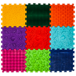 Masāžas paklājiņš Avalanche Dinosaurs Puzzle 9 elementi