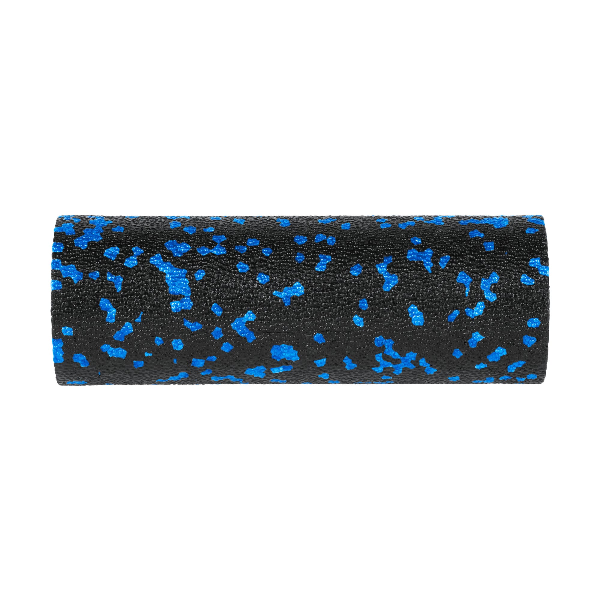 Mini masāžas rullis, gluds putu rullis 5x15cm, melns un zils, EPP materiāls, REBEL ACTIVE
