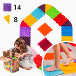 Masāžas paklājiņš Ortek Puzzle 14 elementi + 8 trīsstūri