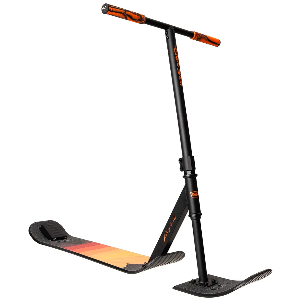 Sniega triku skrejritenis NKD Snow stunt Black orange 86 cm