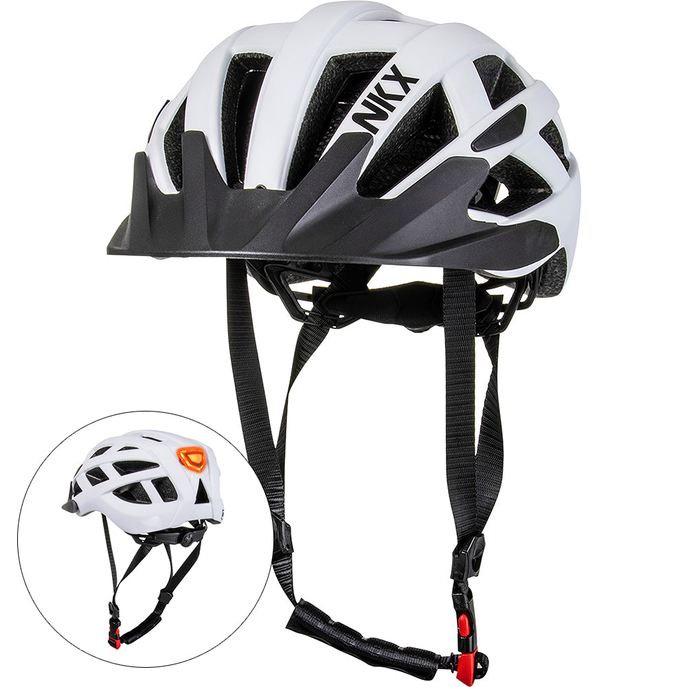 Aizsargķivere NKX City LED velosipēda ķivere ar iebūvētu gaismu L izmērs
