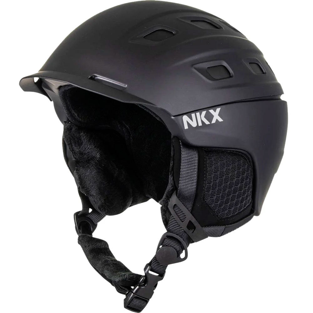 Slēpošanas ķivere NKX Guard Snow Helmet Melna M zimērs