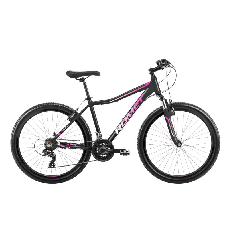 Bērnu velosipēds ROMET Jolene 6.0, 26" melns-rozā (S)