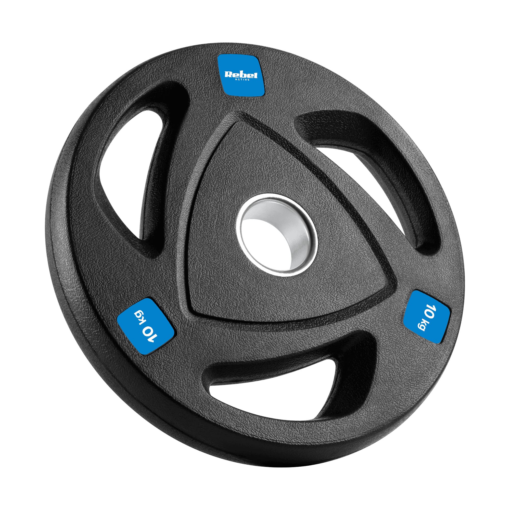 Čuguna olimpisko svaru komplekts ar gumijas pārklājumu 2x10kg, diametrs 51mm , REBEL ACTIVE