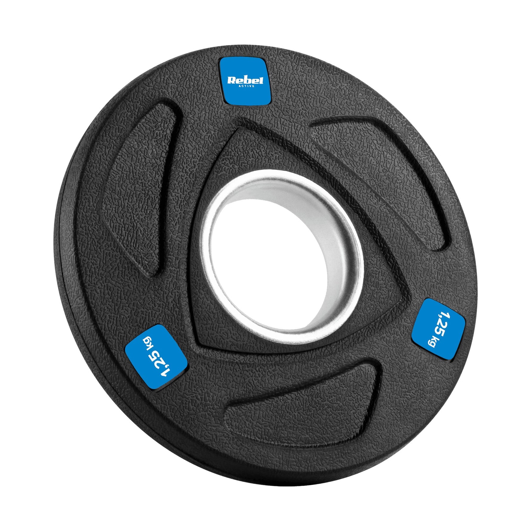 Čuguna olimpisko svaru komplekts ar gumijas pārklājumu 4x1.25kg, diametrs 51mm , REBEL ACTIVE