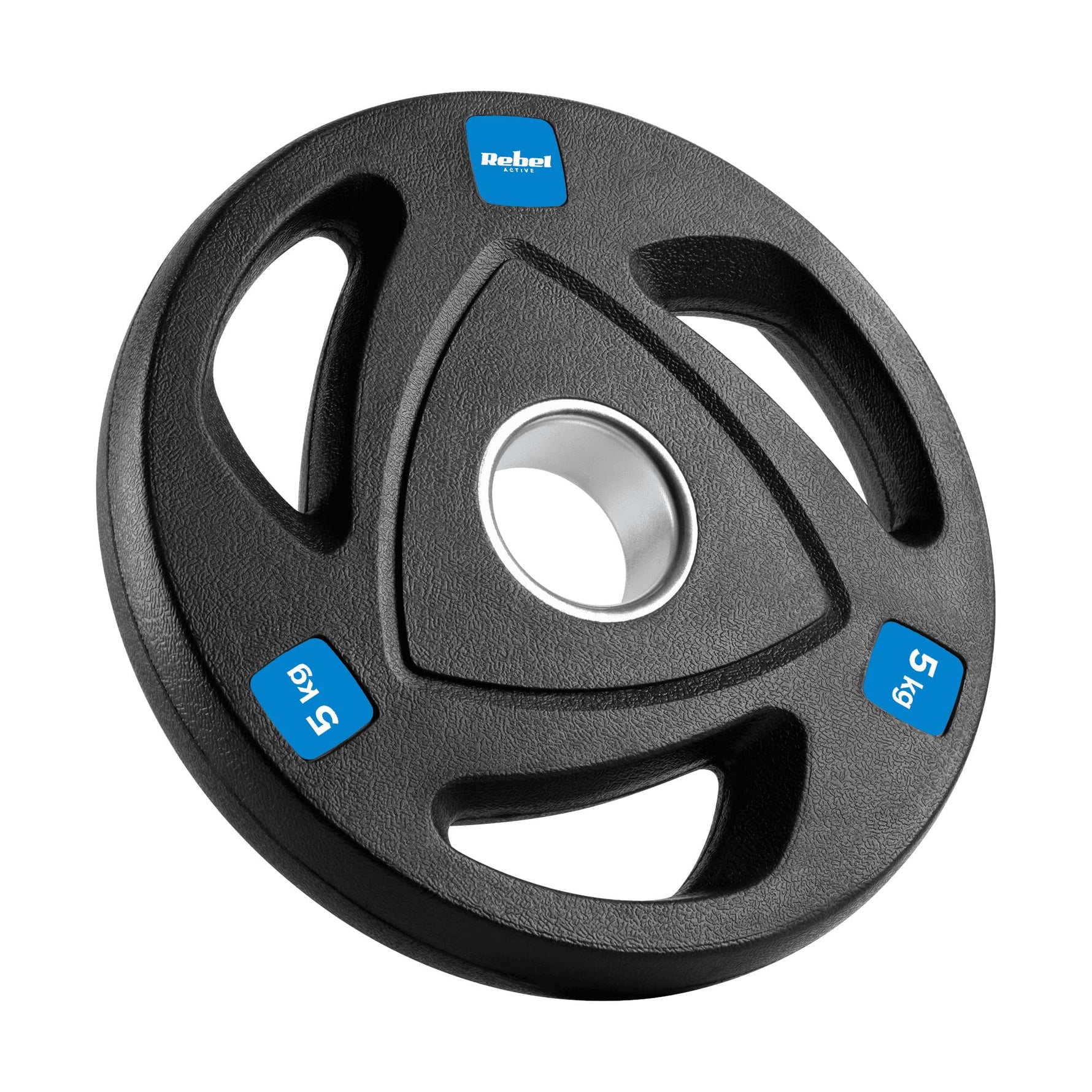 Čuguna olimpisko svaru komplekts ar gumijas pārklājumu 4x5kg, diametrs 51mm , REBEL ACTIVE