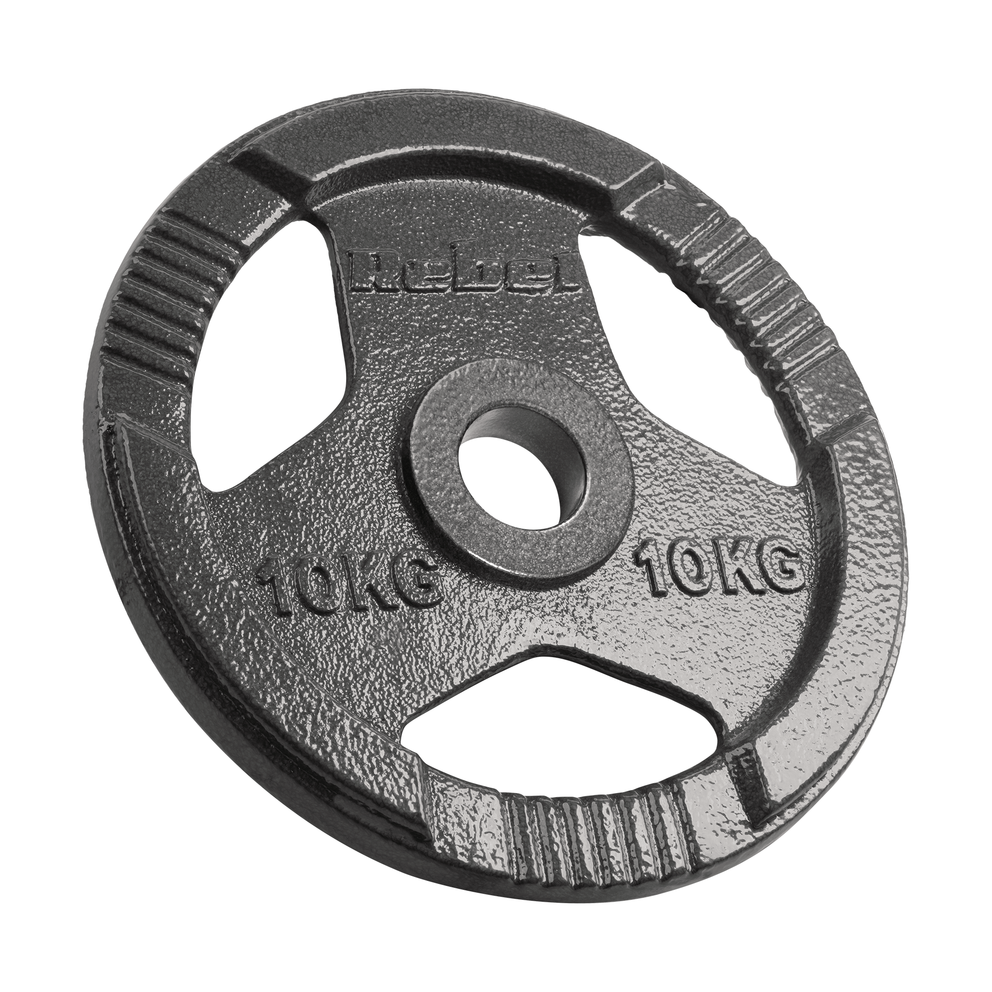 Čuguna olimpisko svaru komplekts 2x10kg, 51mm caurums, plāksne ar rokturiem, REBEL ACTIVE