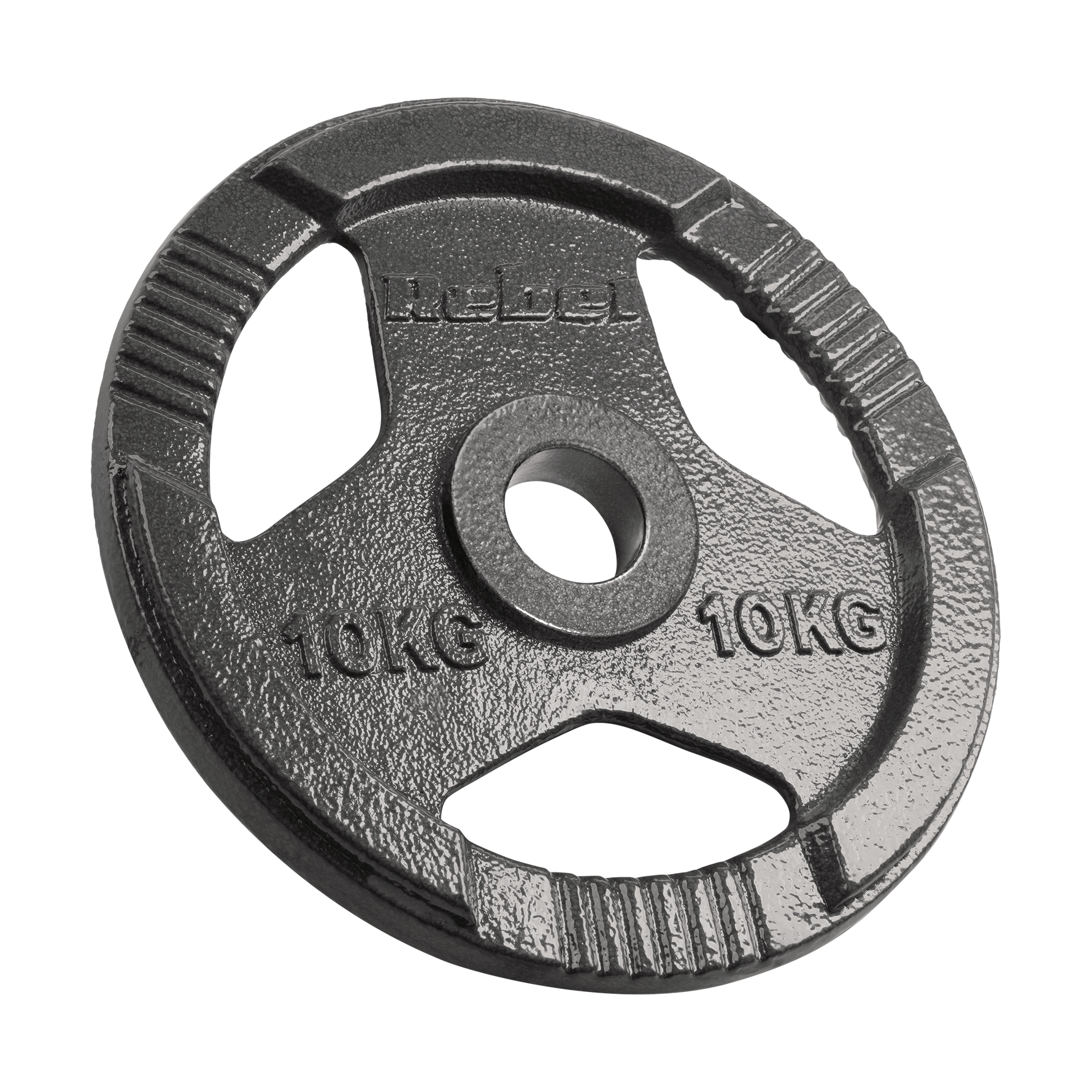 Čuguna olimpisko svaru komplekts 2x10kg, 51mm caurums, plāksne ar rokturiem, REBEL ACTIVE