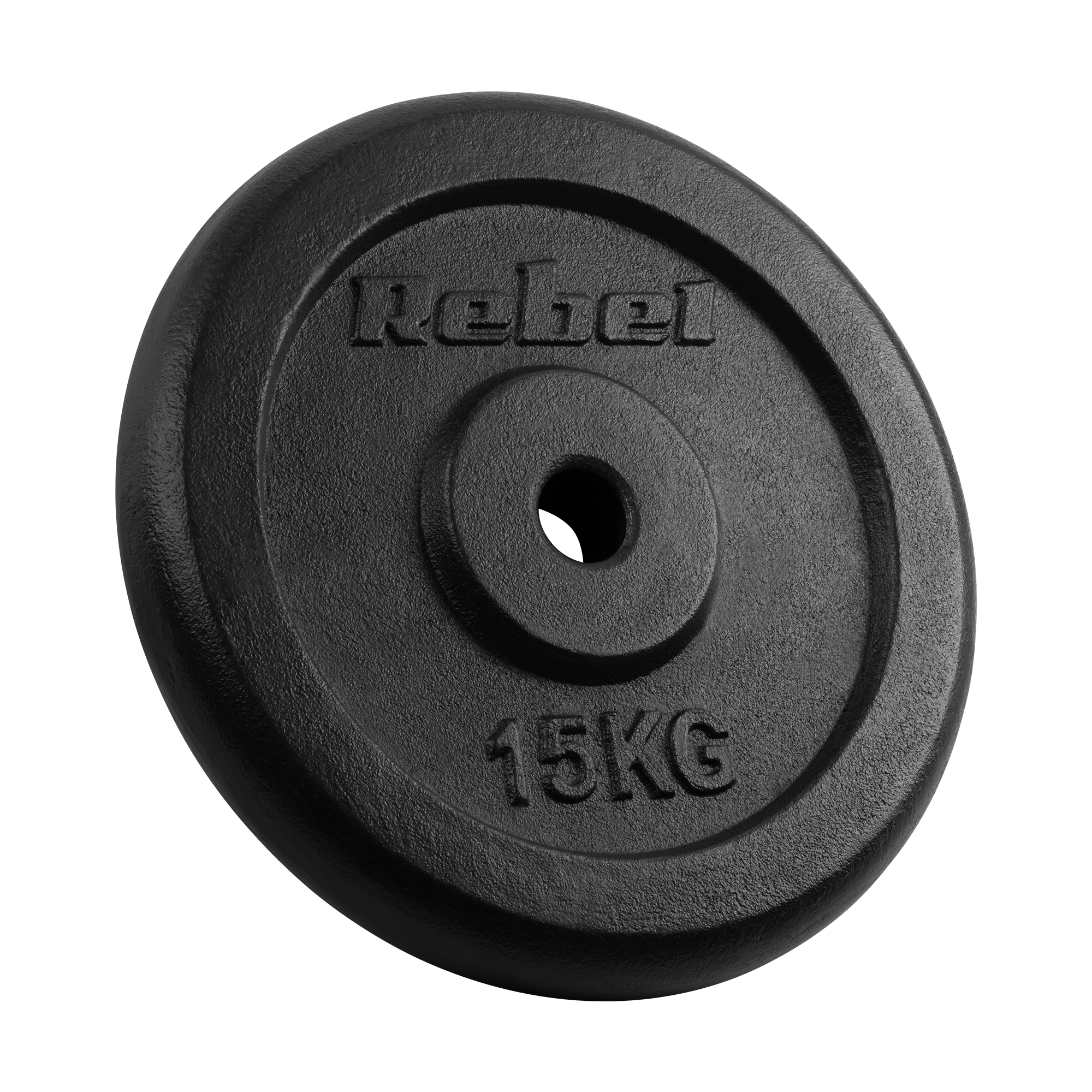 Čuguna atsvaru komplekts 2x15kg, 31mm caurums, klasiskā plāksne, REBEL ACTIVE