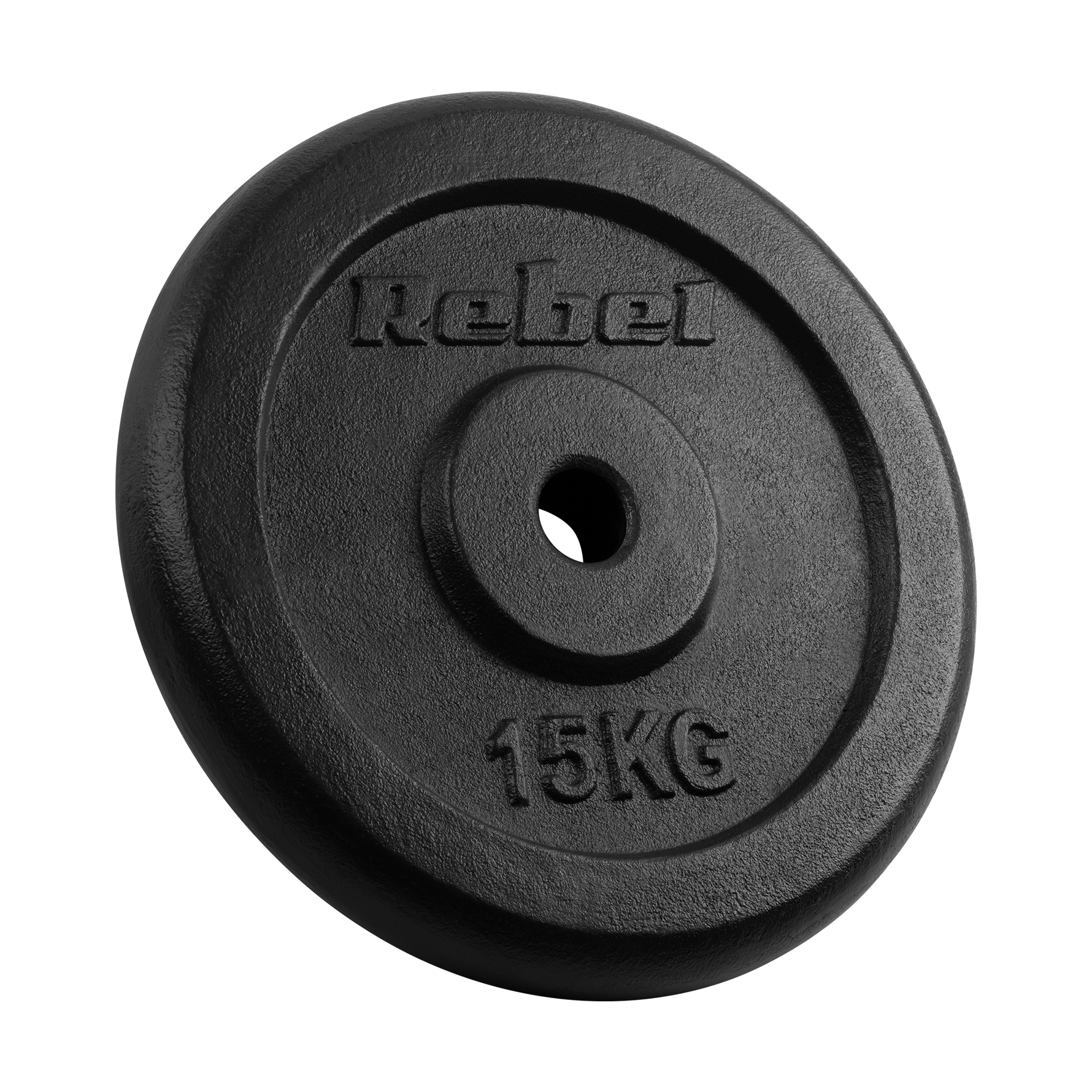 Čuguna atsvaru komplekts 2x15kg, 31mm caurums, klasiskā plāksne, REBEL ACTIVE