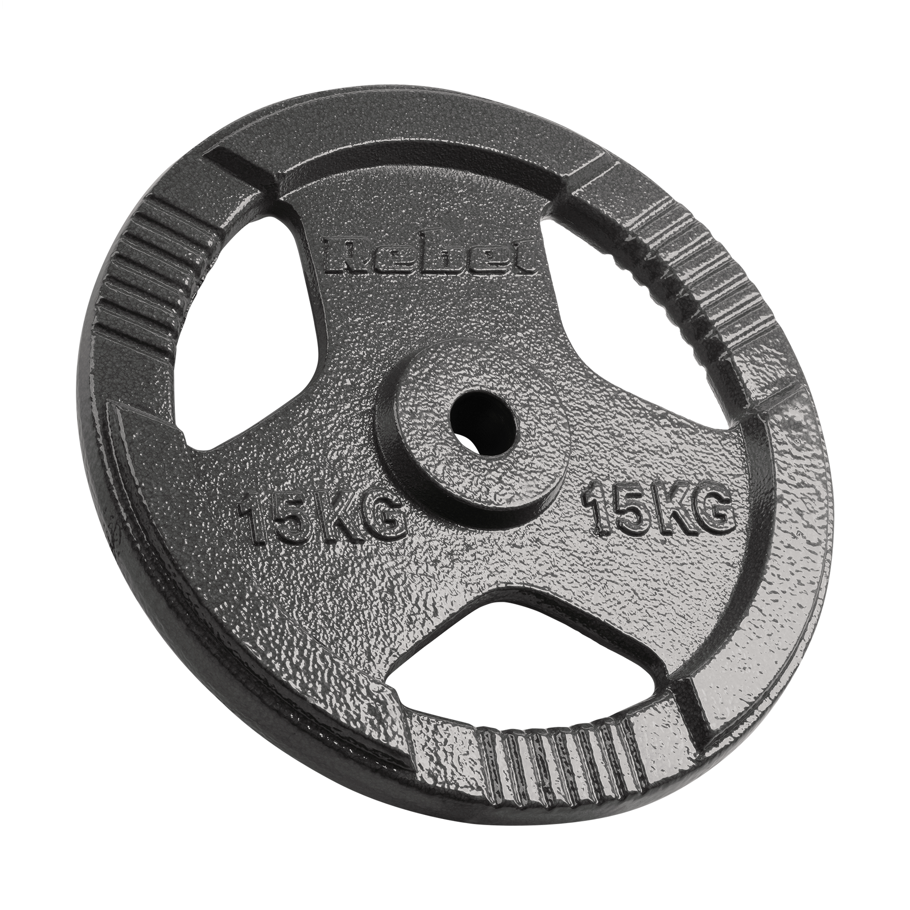 Čuguna atsvaru komplekts 2x15kg, 31mm caurums, plāksne ar rokturiem, REBEL ACTIVE