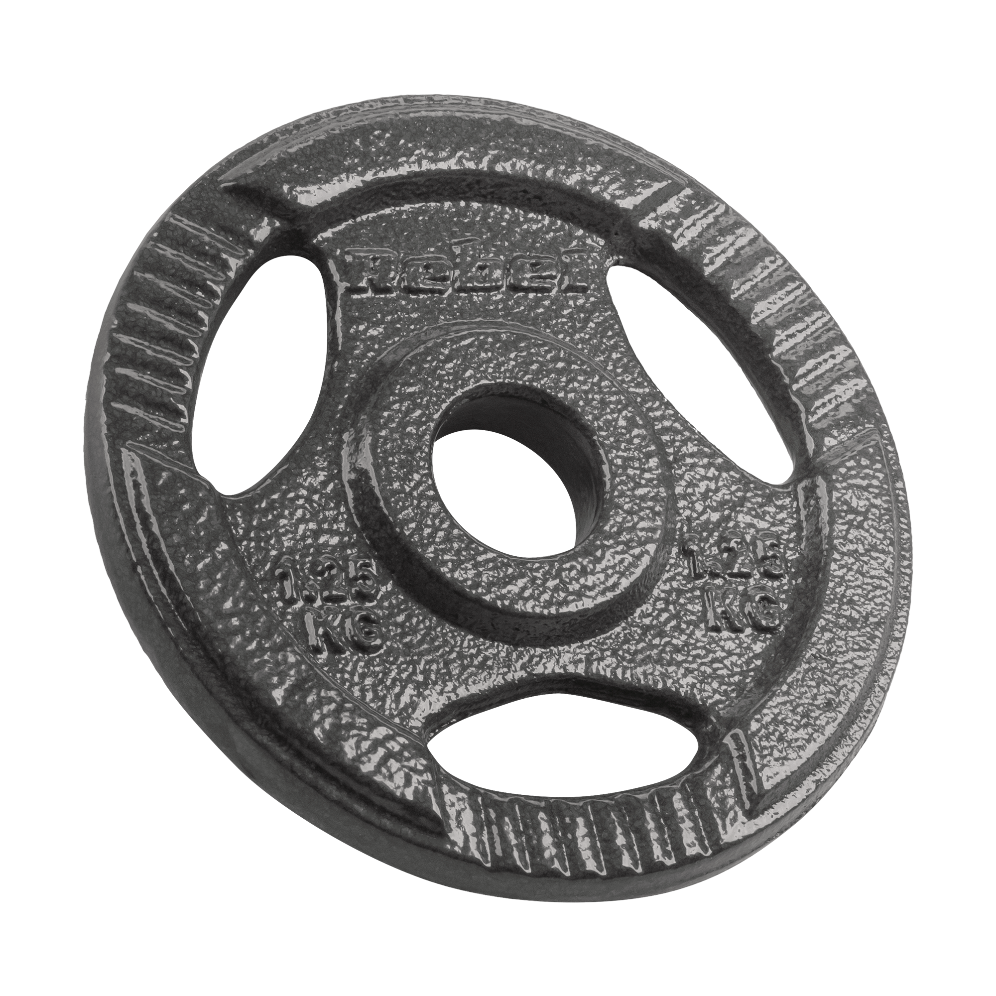 Čuguna atsvaru komplekts 4x1,25kg, 31mm caurums, plāksne ar rokturiem, REBEL ACTIVE