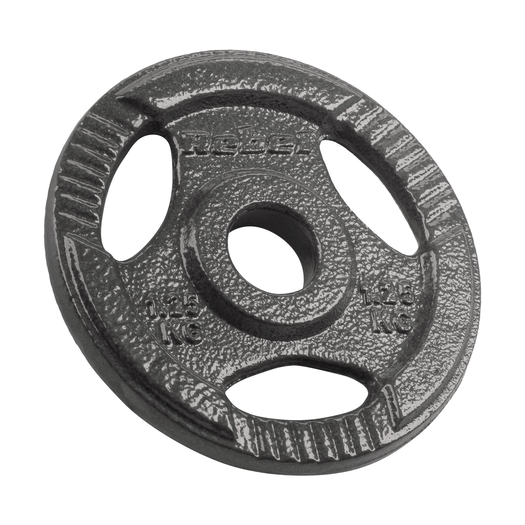 Čuguna atsvaru komplekts 4x1,25kg, 31mm caurums, plāksne ar rokturiem, REBEL ACTIVE