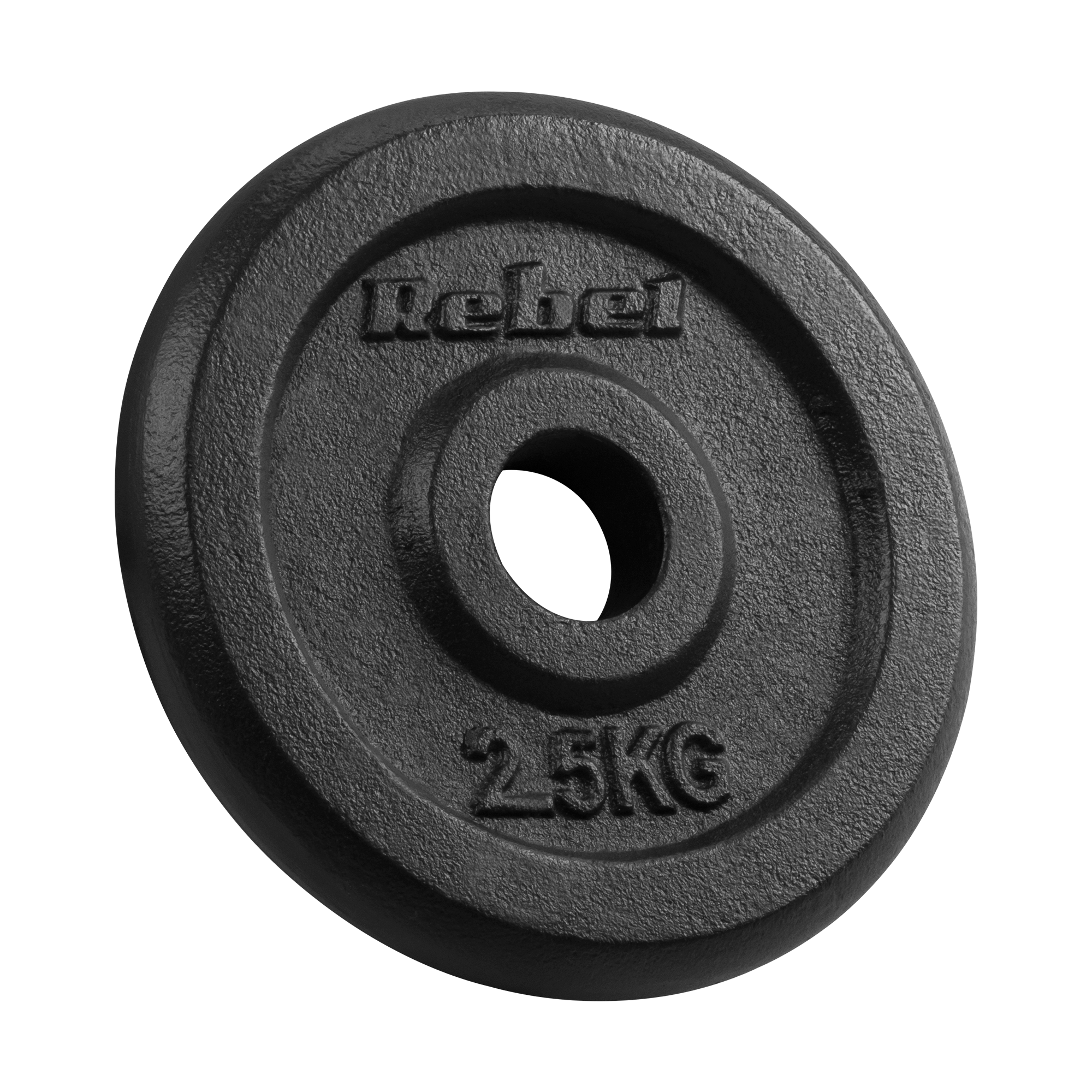 Čuguna atsvaru komplekts 4x2,5kg, 31mm caurums, klasiskā plāksne, REBEL ACTIVE