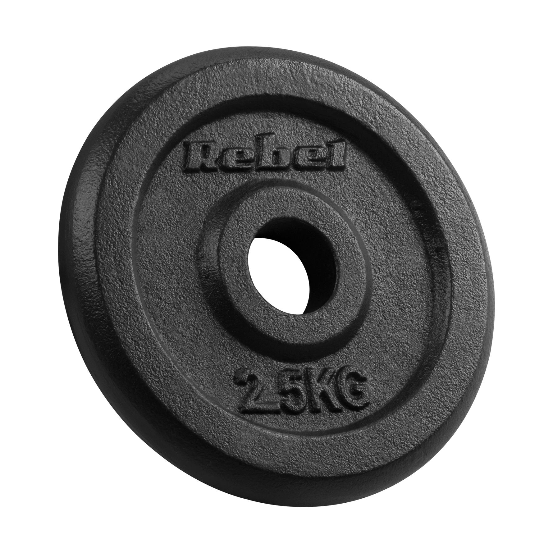 Čuguna atsvaru komplekts 4x2,5kg, 31mm caurums, klasiskā plāksne, REBEL ACTIVE