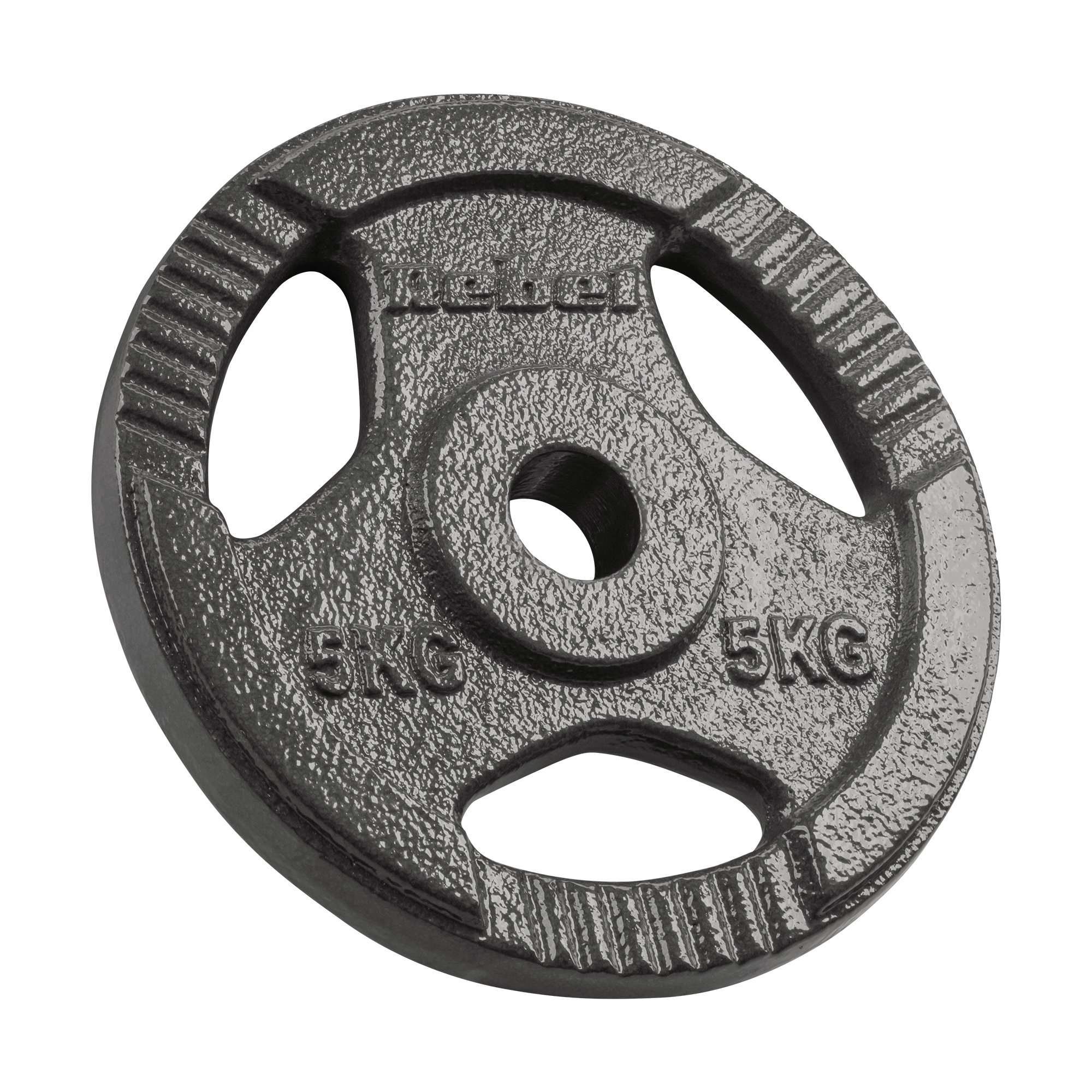Čuguna atsvaru komplekts 4x5kg, 31mm caurums, plāksne ar rokturiem, REBEL ACTIVE