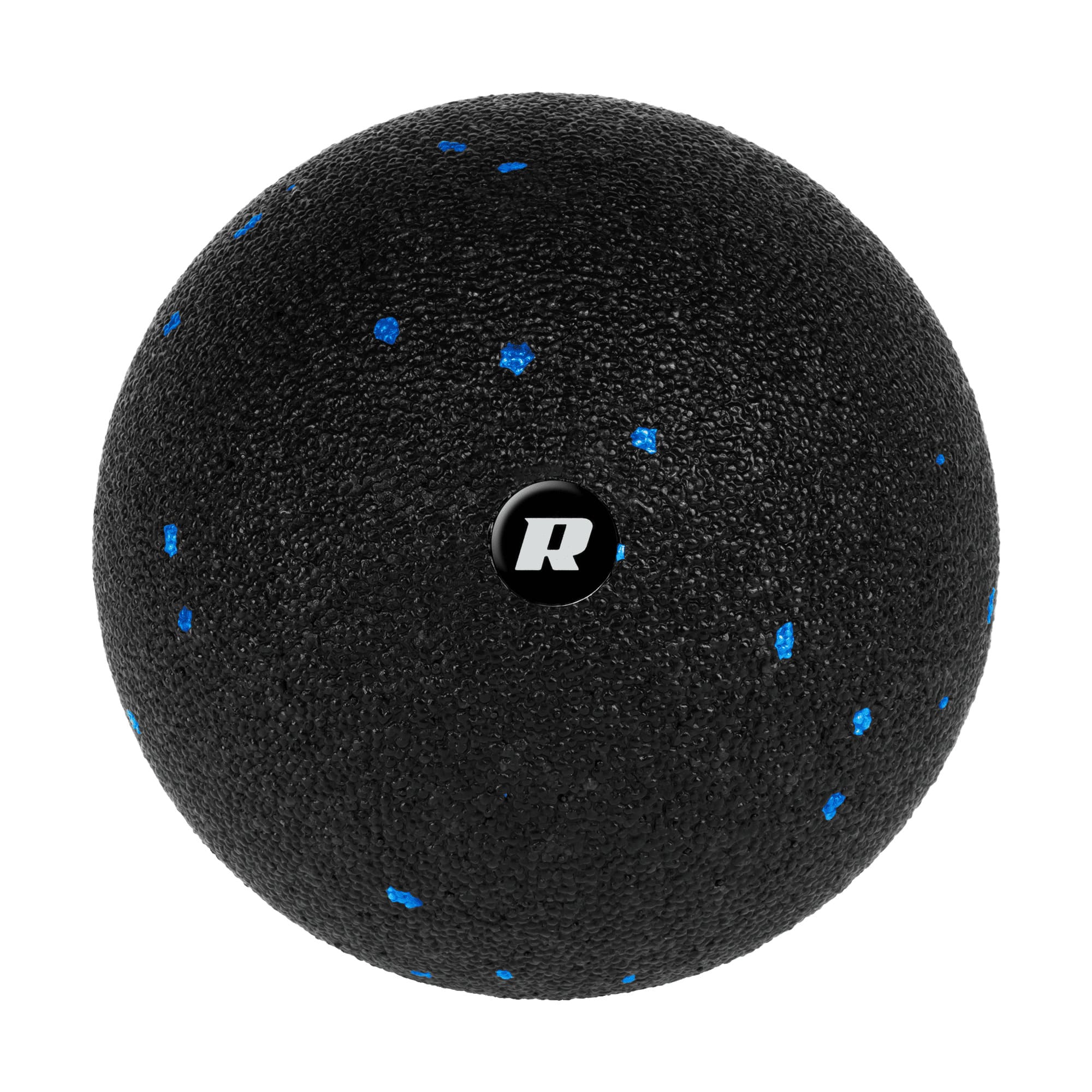 Masāžas bumba 8 cm, melna un zila, EPP materiāls, REBEL ACTIVE