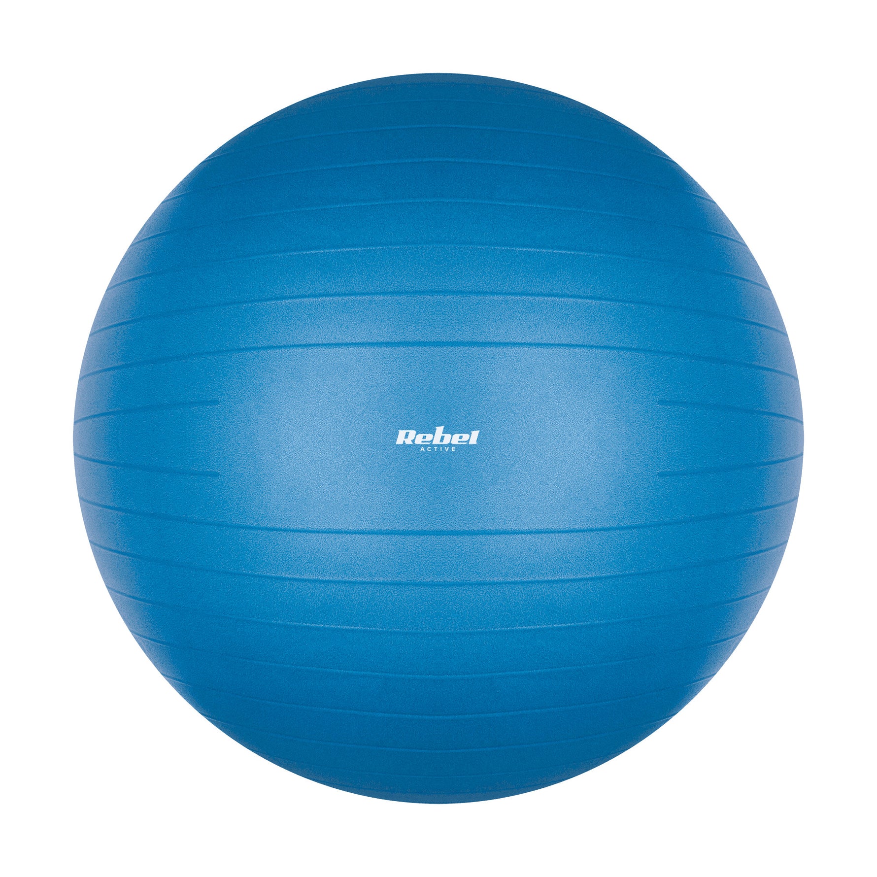 Rehabilitācijas vingrošanas bumba 55 cm ar rokas pumpi, zila, REBEL ACTIVE