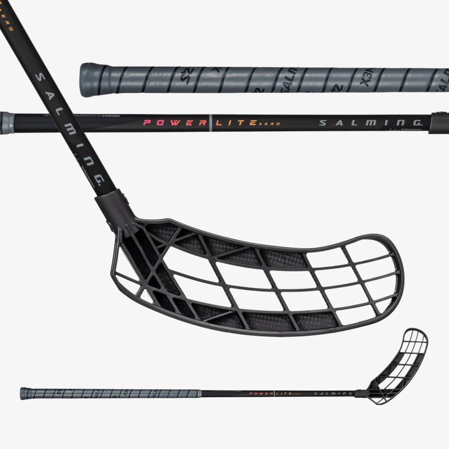 Salming Q1 Powerlite Aero Midnight florbola spēlētāja nūja (1091111-0110)