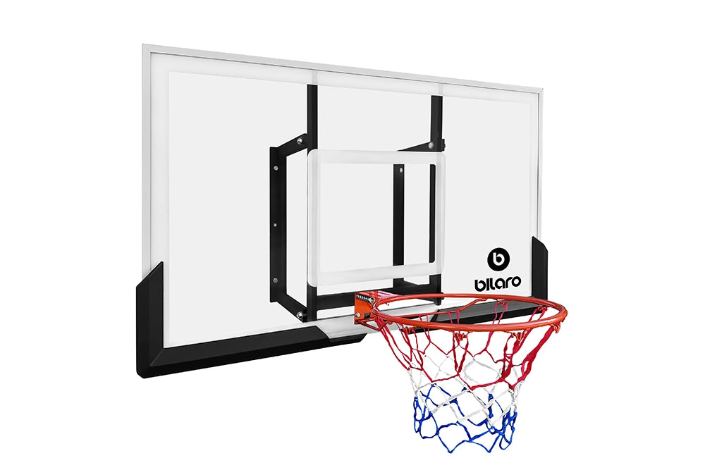Basketbola dēlis Billaro Omaha 136x80cm, ar grozu un tīklu