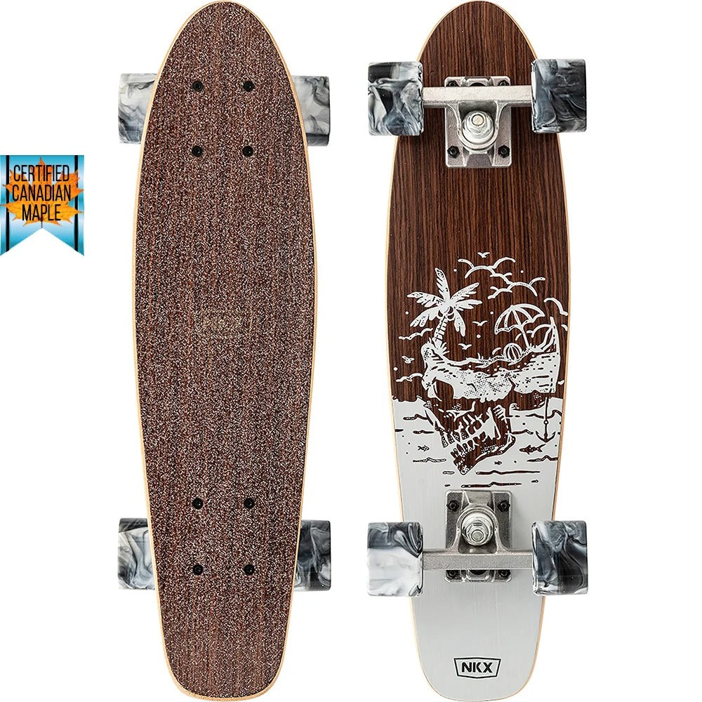 Skrituļdelis NKX Bones Mini Cruiser skeitbords 22" Grey