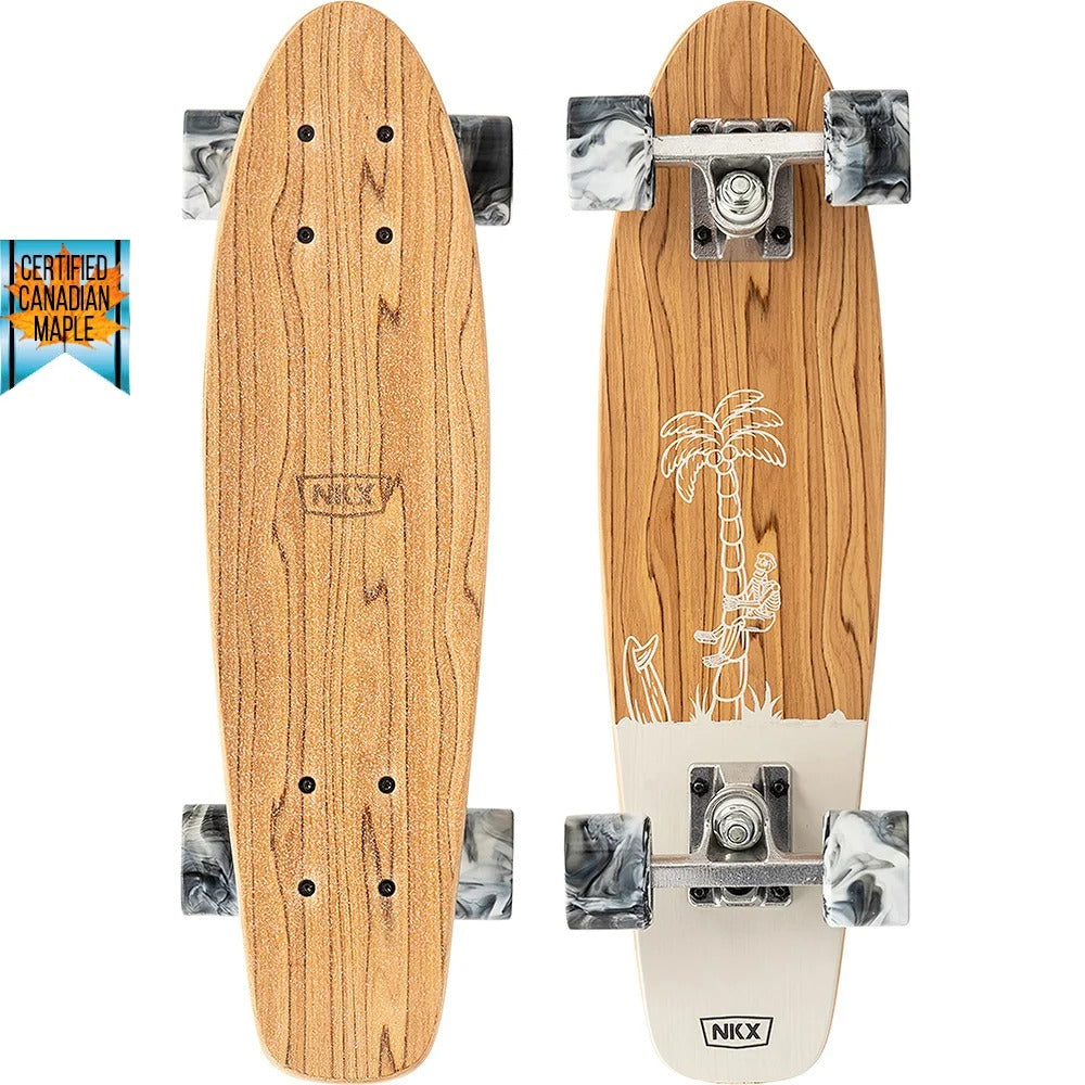 Skrituļdelis NKX Bones Mini Cruiser skeitbords 22" Vanilla