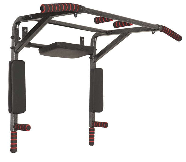 Pievilkšanās stienis, atspiešanās rokturi ATLET 3 in 1 Black, up to 200kg