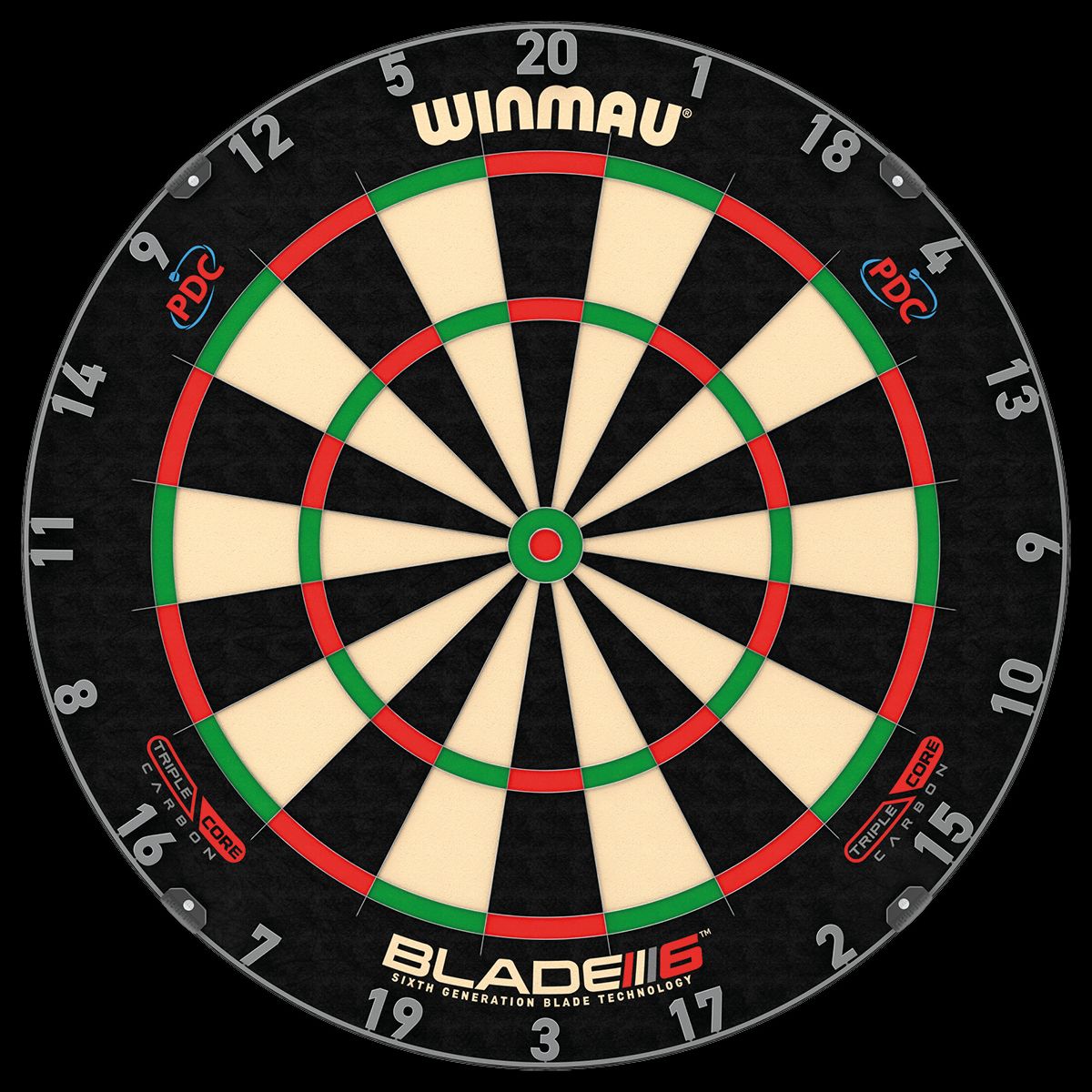 Winmau Blade 6 trīskāršā kodola šautriņu dēlis