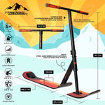 Sniega triku skrejritenis NKD Snow stunt Black/ Red 82cm