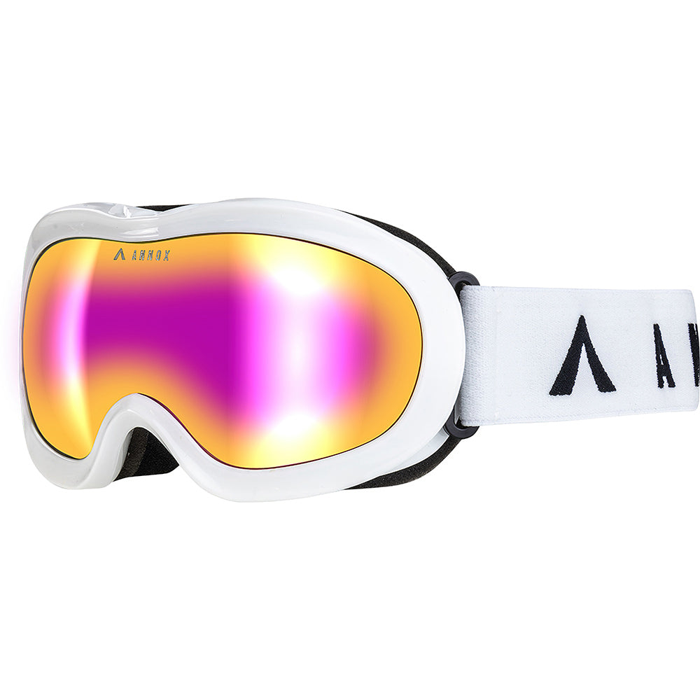 Annox Power Kids slēpošanas/snovborda brilles Bērniem Baltas Sarkanas