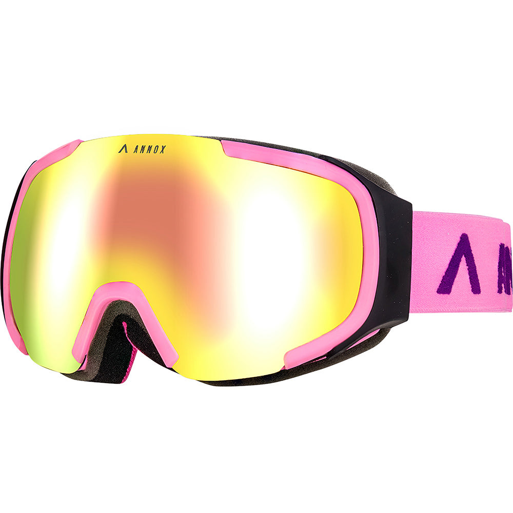 Slēpošanas/snovborda aizsargbrilles Annox Ranger bērniem Revo Rozā