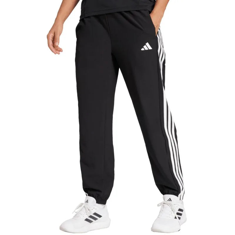 adidas Train Essentials 3-Stripes Woven Sieviešu Bikses Melnas JI8313